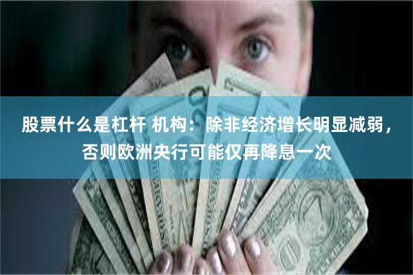 股票什么是杠杆 机构：除非经济增长明显减弱，否则欧洲央行可能仅再降息一次
